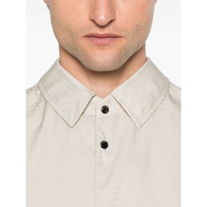 Emporio Armani Blouson with internal nylon bib jacquard all-over lettering