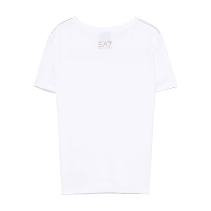 EA7 T-shirts and Polos White Topwear