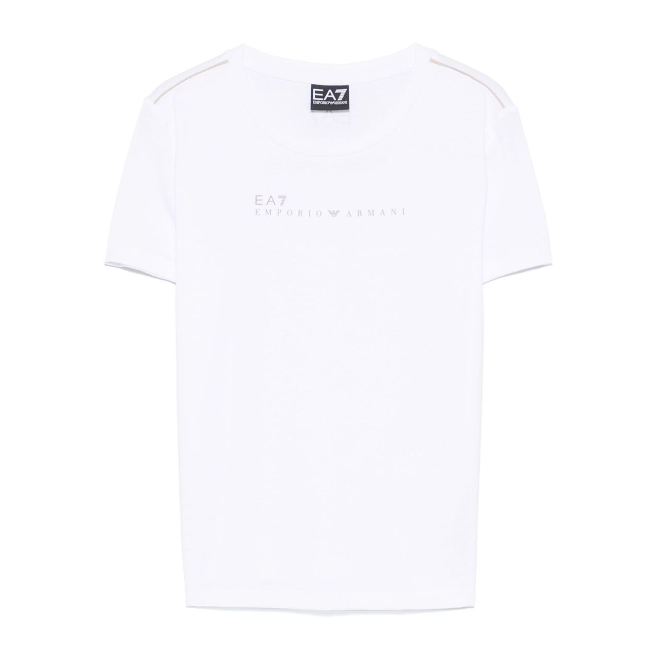 EA7 T-shirts and Polos White Topwear