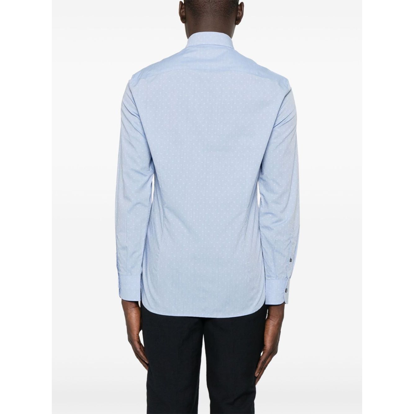 Emporio Armani Shirts Clear Blue