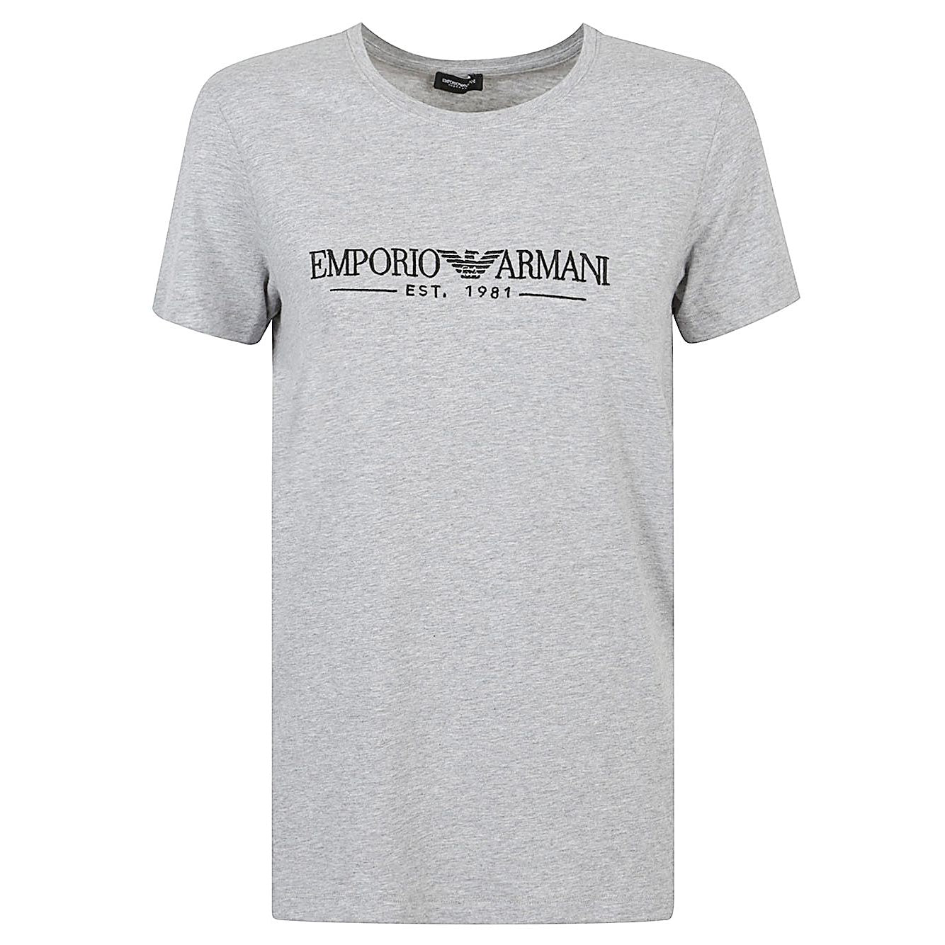 Emporio Armani T-shirts and Polos Grey Topwear