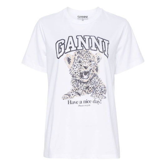 GANNI T-shirts and Polos White Topwear