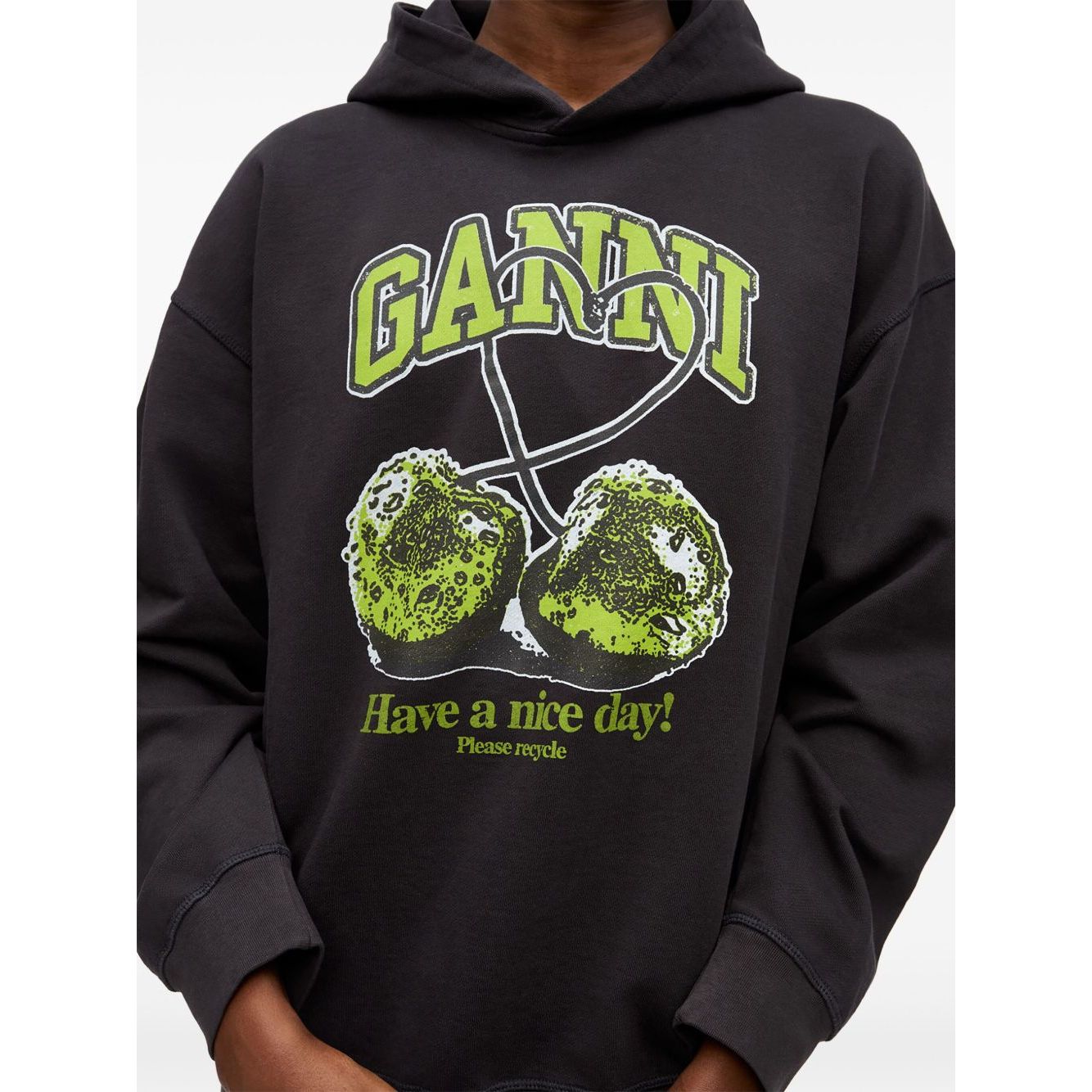 GANNI Sweaters Grey Topwear