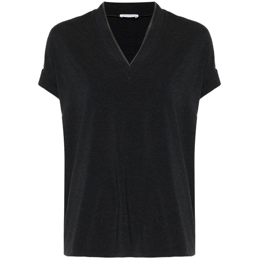 Brunello Cucinelli T-shirts and Polos Grey Topwear