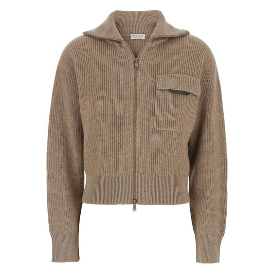 Brunello Cucinelli Sweaters Brown Topwear