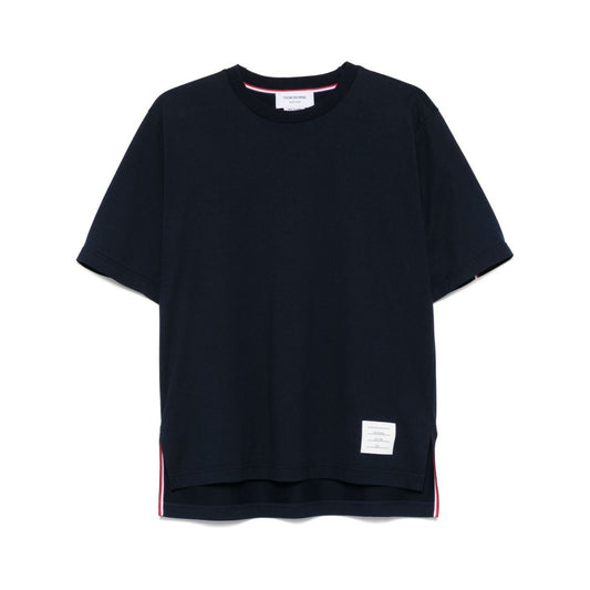 Thom Browne T-shirts and Polos Blue Topwear