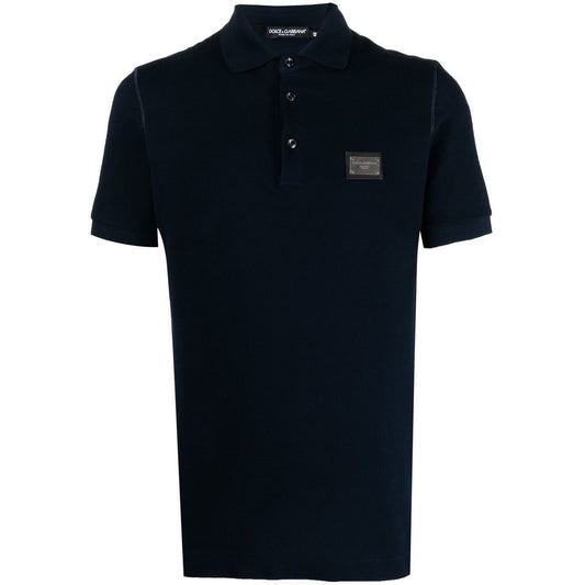 Dolce & Gabbana Logo cotton polo shirt Topwear