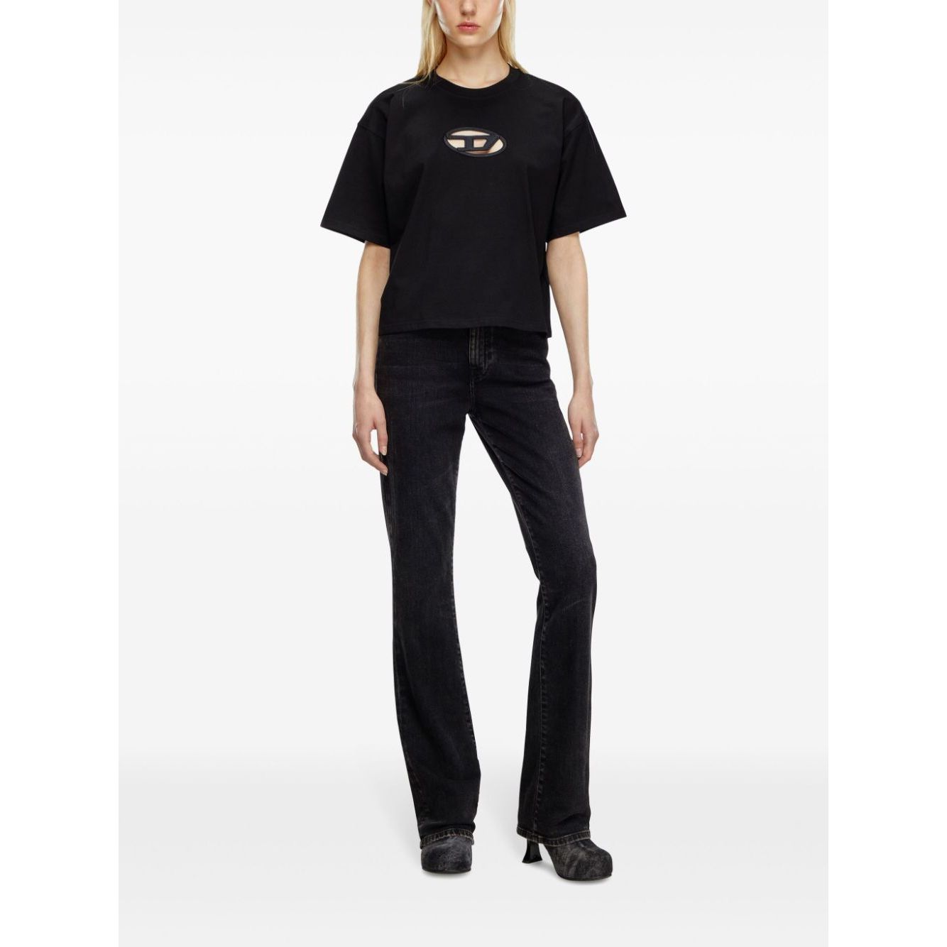 Diesel T-shirts and Polos Black Topwear