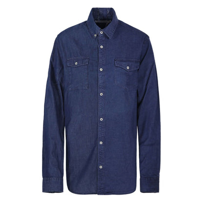 E.L.V. DENIM Shirts Blue Shirts