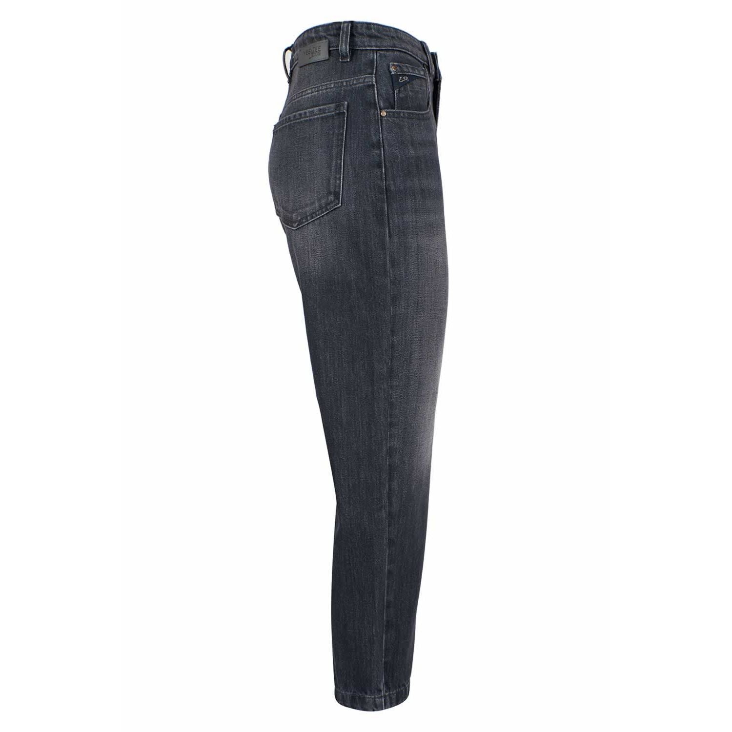Yes Zee Black Cotton Women's High-Waisted Jeans