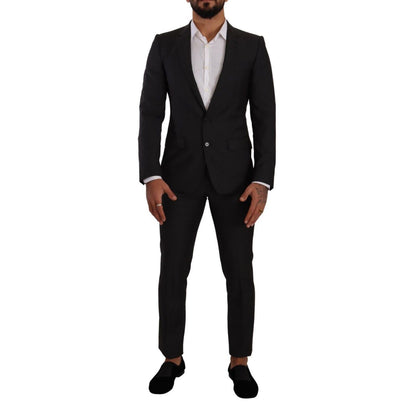 Dolce & Gabbana Black MARTINI Single Breasted 2 Piece Suit