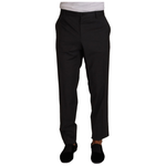 Dolce & Gabbana Elegant Grey Wool Dress Trousers Dolce & Gabbana Black