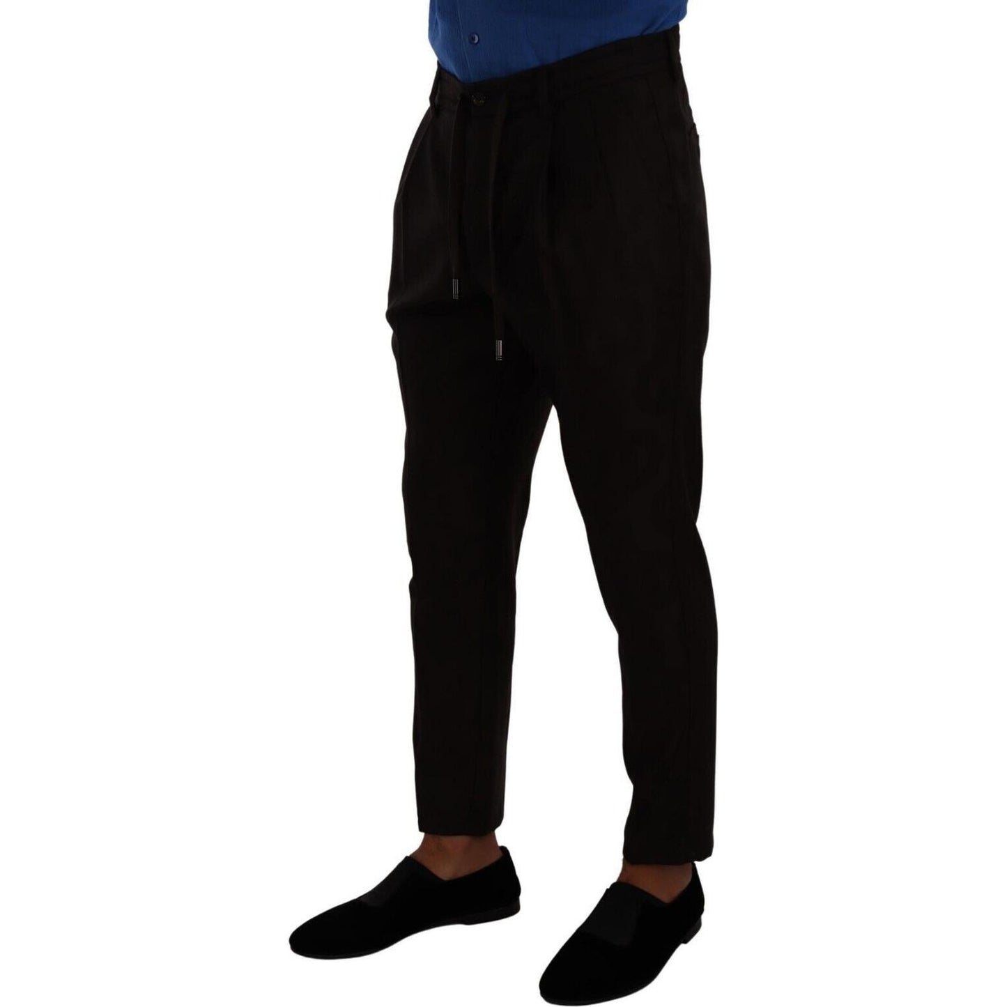 Dolce & Gabbana Bordeaux Wool Men Skinny Trouser Pants