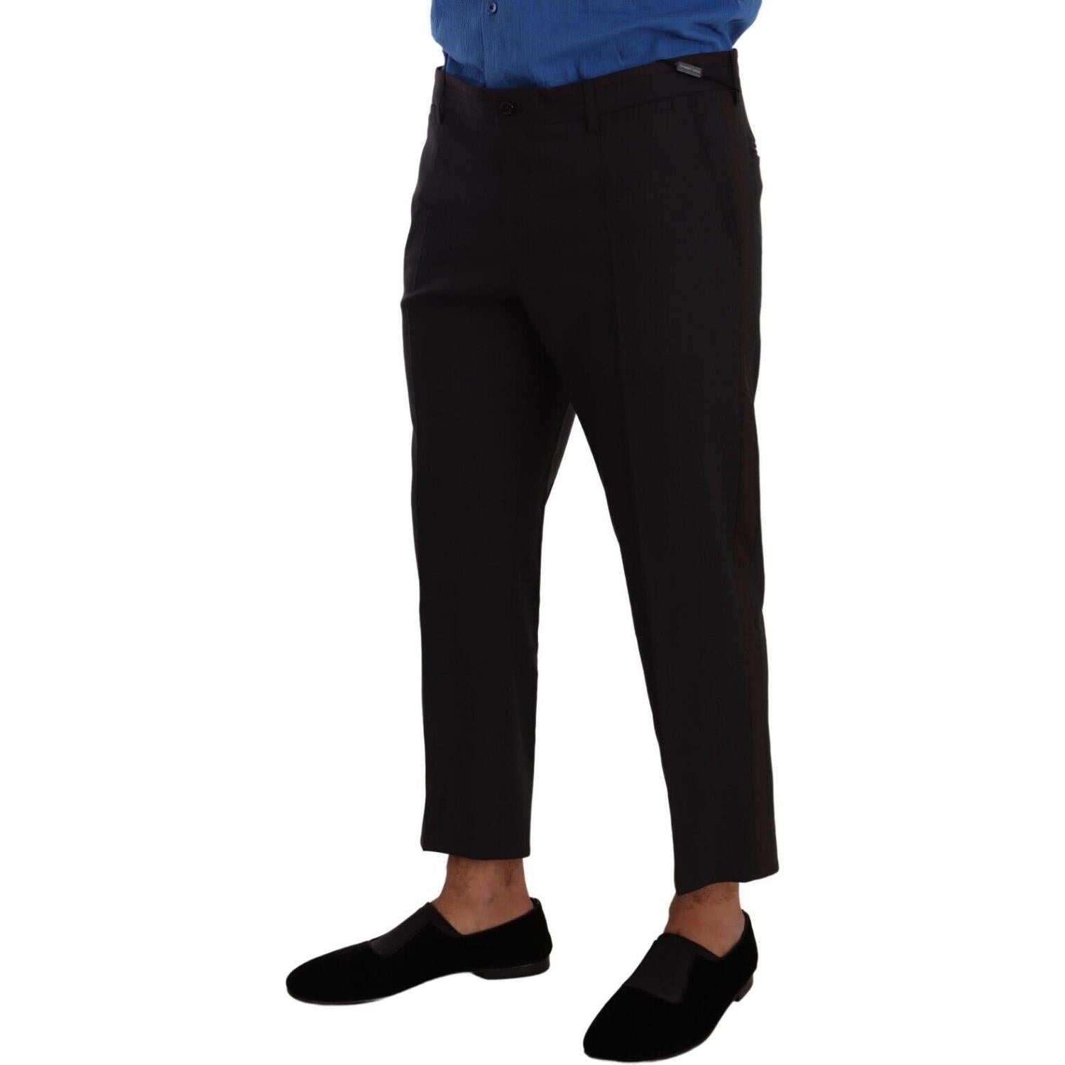 优雅羊毛弹力七分裤