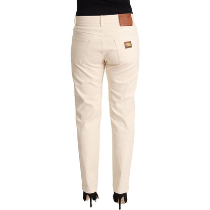 Dolce & Gabbana White Cotton Skinny Denim Women Jeans Pants