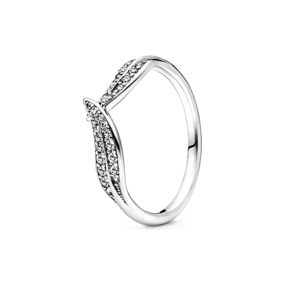 خاتم PANDORA JEWELS Mod. LEAF PAVE - مقاس 50