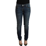 Acht Elegant Slim Fit Low Waist Denim Jeans Acht Dark Slate Gray