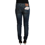 Acht Elegant Slim Fit Low Waist Denim Jeans Acht Dark Slate Gray