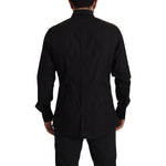 Dolce & Gabbana Black GOLD Slim Fit Tuxedo Dress Shirt TSH82938- 37