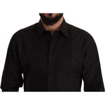 Dolce & Gabbana Black GOLD Slim Fit Tuxedo Dress Shirt TSH82938- 37