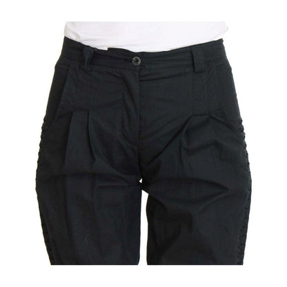 Ermanno Scervino Blue Cotton 3/4 Length Pants Jeans & Pants