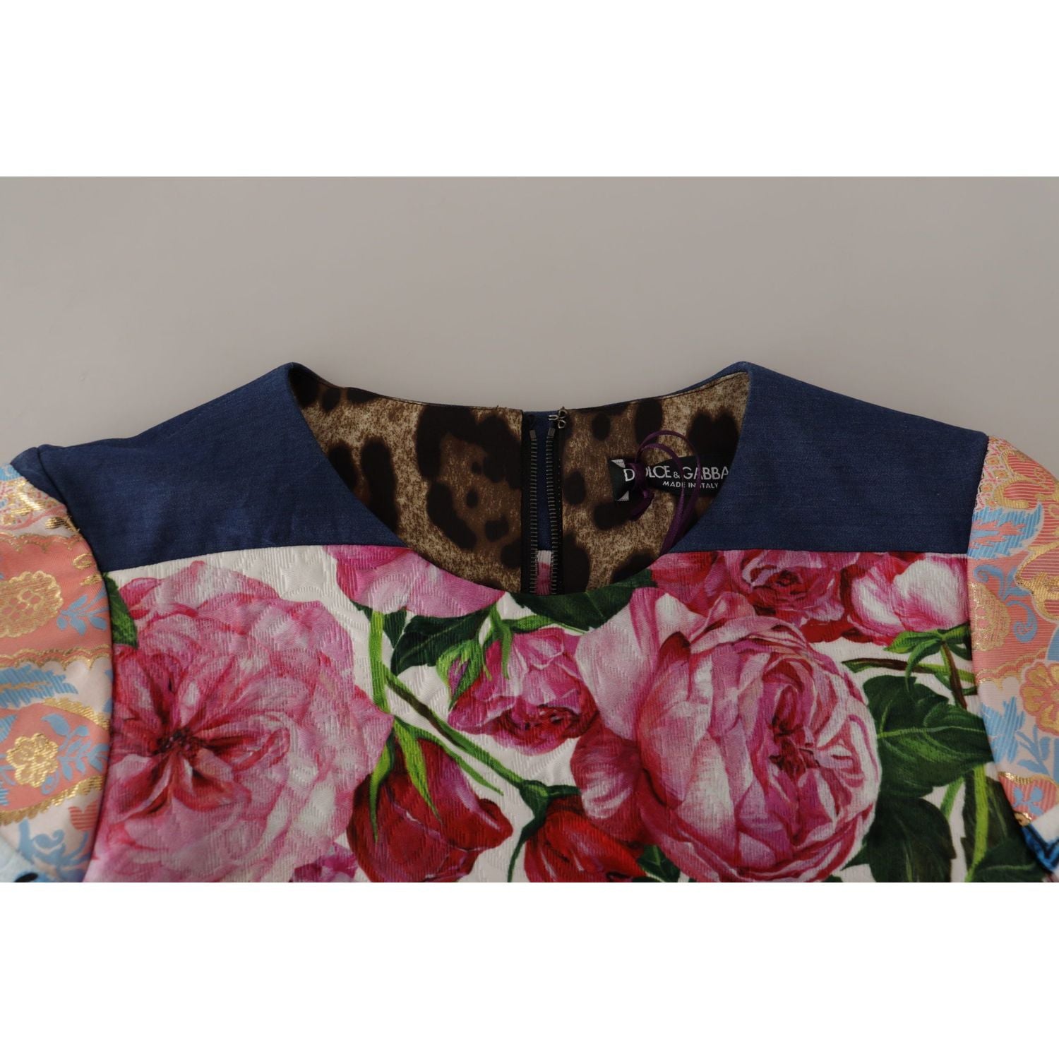 拼布紧身迷你连衣裙 - 多色优雅