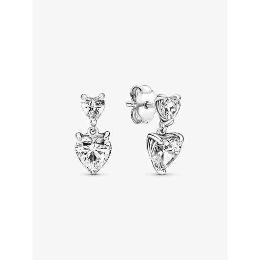 PANDORA JEWELRY Mod. SPARKLING DOUBLE HOOP EARRINGS