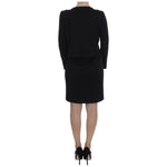 BENCIVENGA Black Stretch Sheath Dress & Sweater Set SIG30869-4