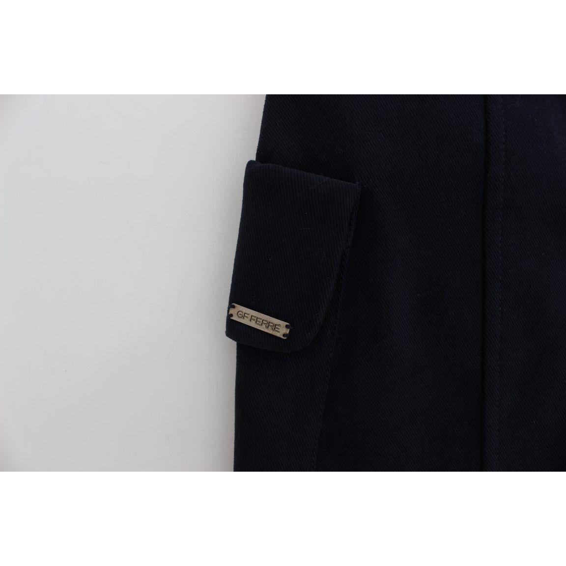 تنورة قصيرة من القطن الأنيق من GF Ferre باللون الأزرق