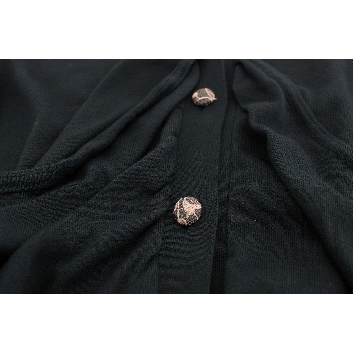 سترة كارديجان أنيقة من القطن باللون الأخضر من PINK MEMORIES