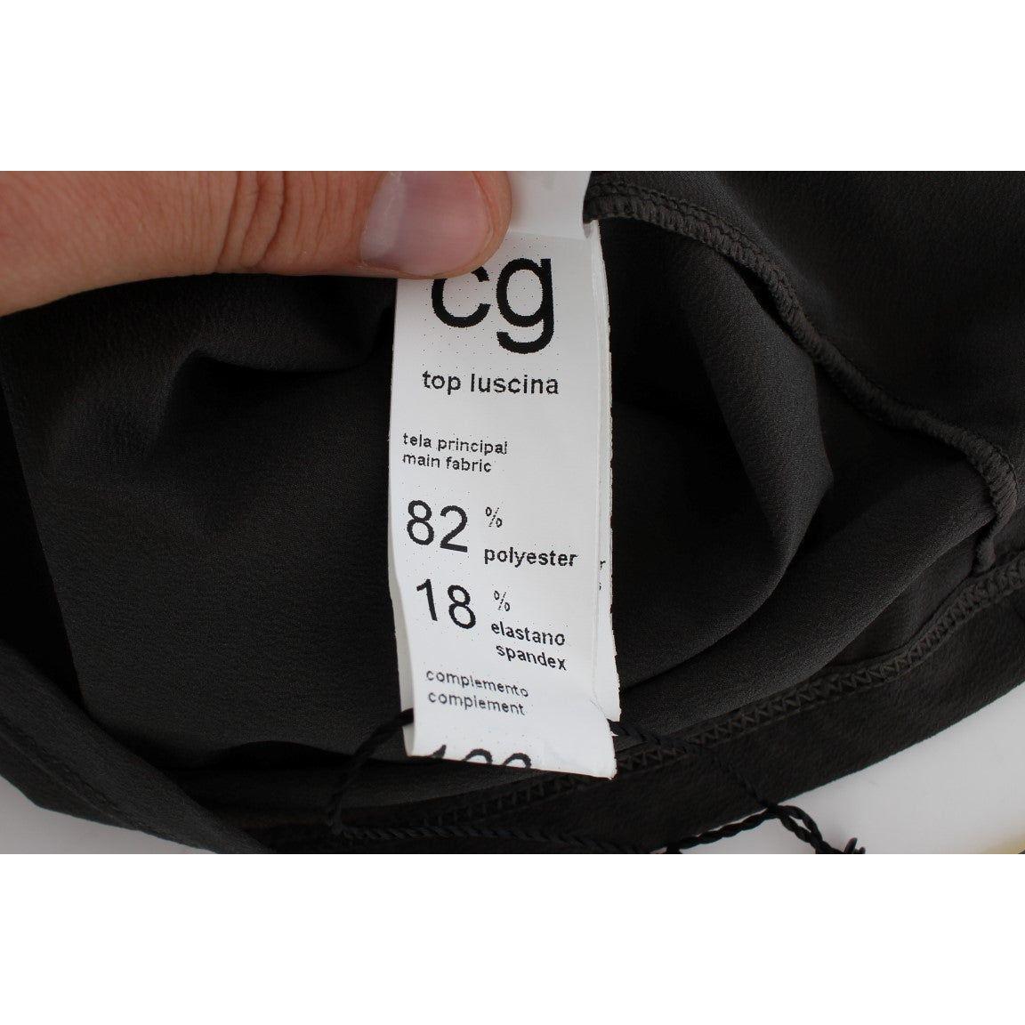 优雅的灰色和蓝色挂脖衬衫