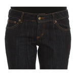Cavalli Blue Cotton Straight Fit Stretch Jeans SIG32384-3