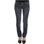 Cavalli Slim Fit Green Diamond Blue Wash Jeans Cavalli Dark Slate Gray