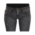 Cavalli Slim Fit Green Diamond Blue Wash Jeans Cavalli Dark Slate Gray