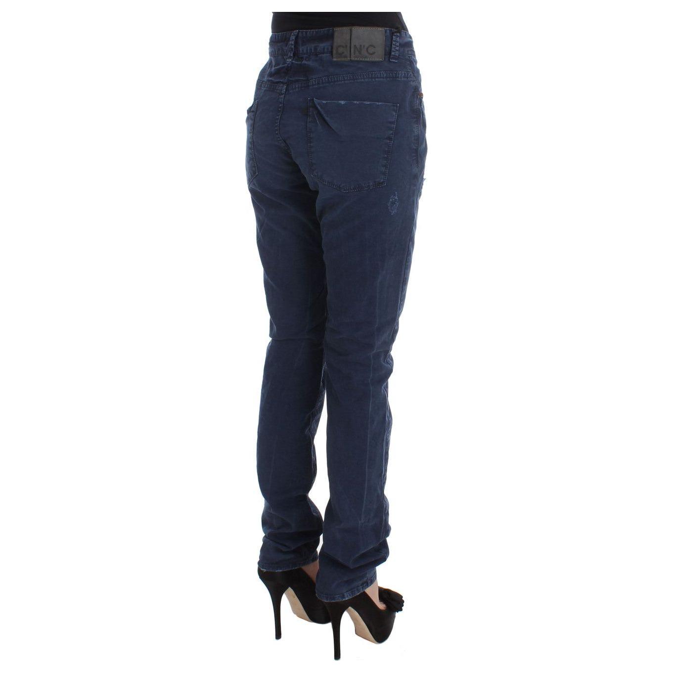 Costume National Blue Cotton Blend Denim Jeans