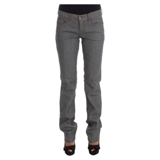 Costume National Gray Cotton Regular Fit Denim Jeans