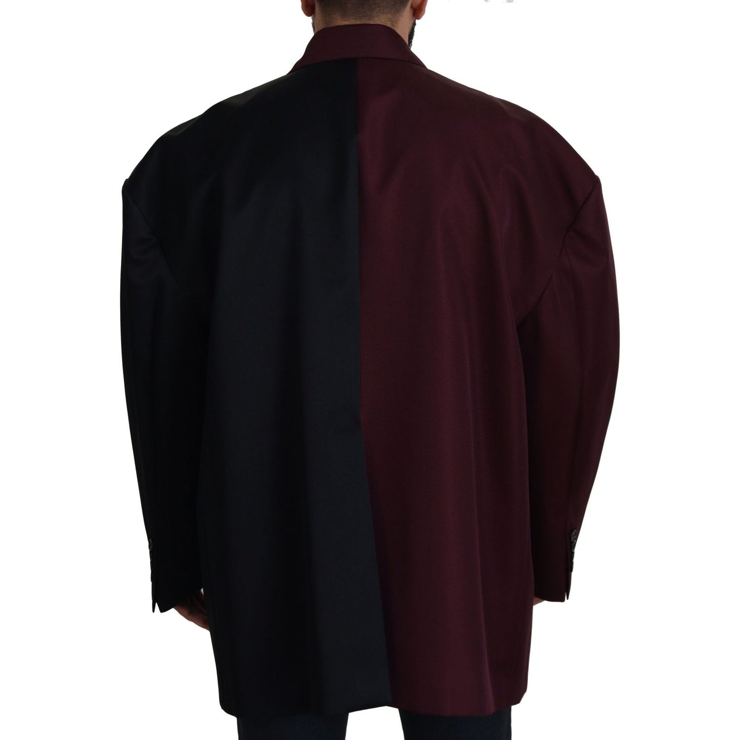 Dolce & Gabbana Bordeaux Polyester Double Breasted Jacket
