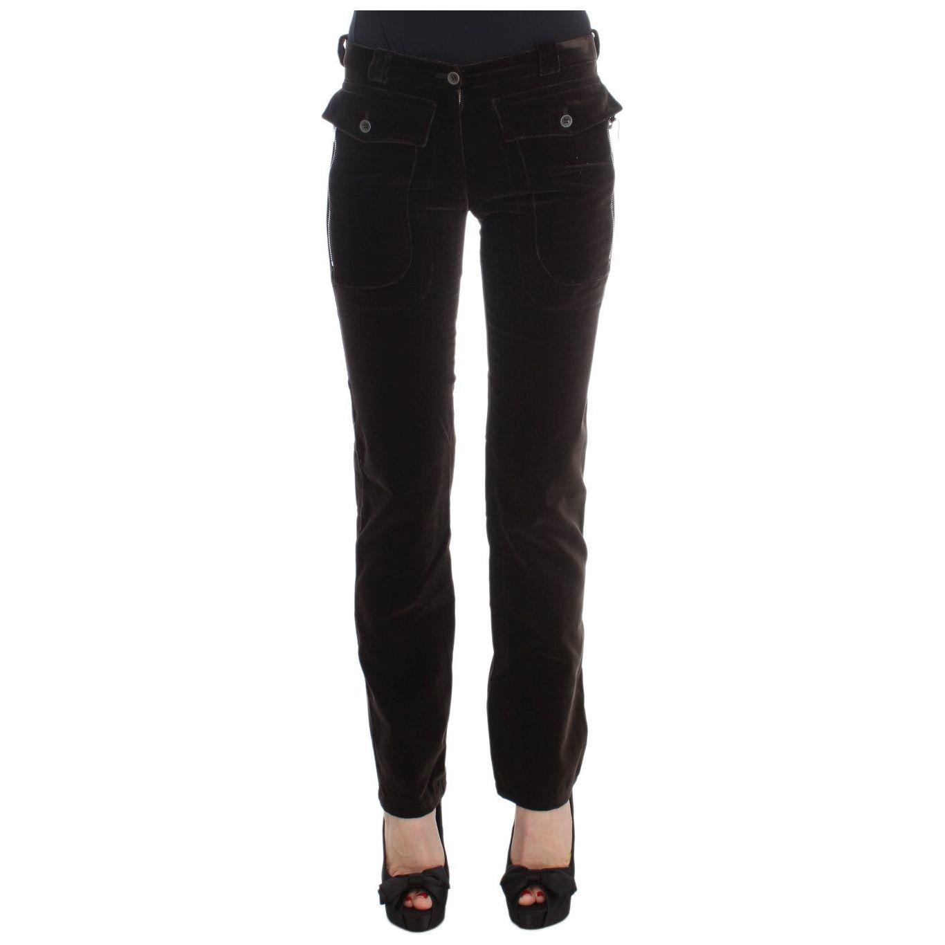 بنطلون من القطن الإيطالي بقصة ضيقة من Ermanno Scervino