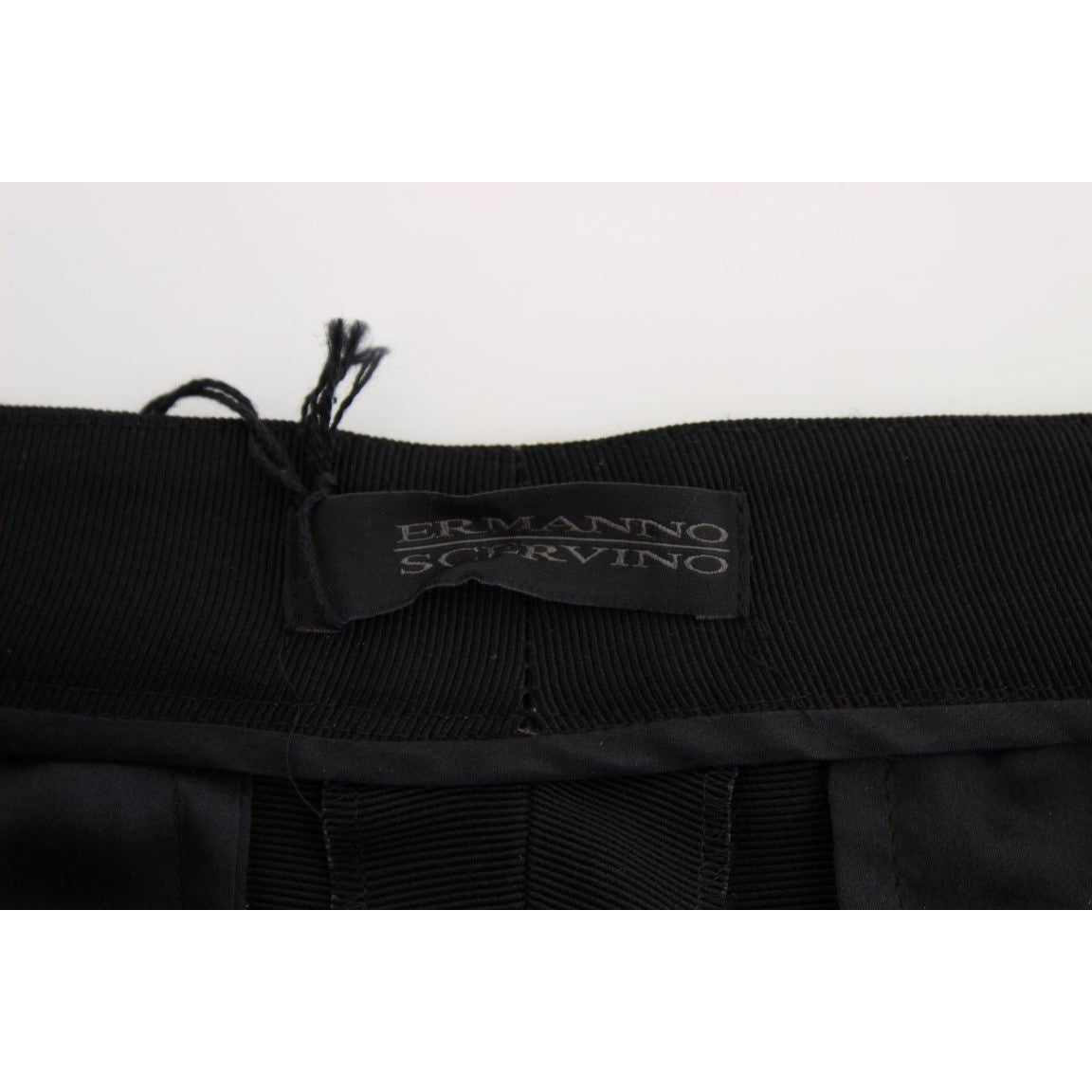 بنطلون جينز Ermanno Scervino الأنيق ذو الساق الواسعة باللون الأسود