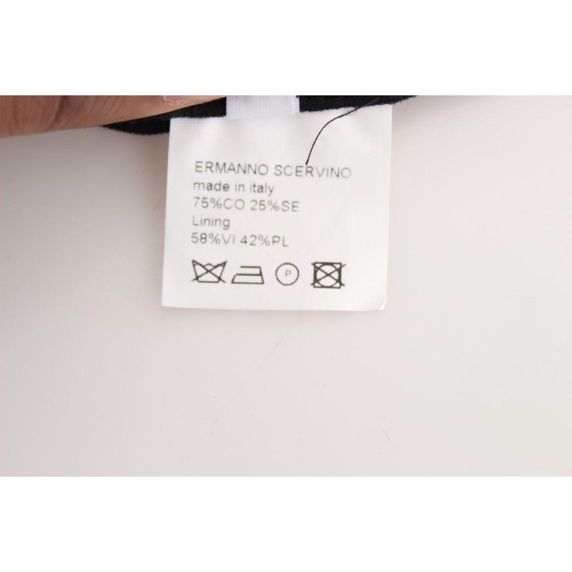 بنطلون جينز Ermanno Scervino الأنيق ذو الساق الواسعة باللون الأسود