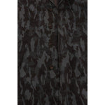 Dolce & Gabbana Blue Camouflage Trench Coat Elegance Coats & Jackets Dolce & Gabbana Black