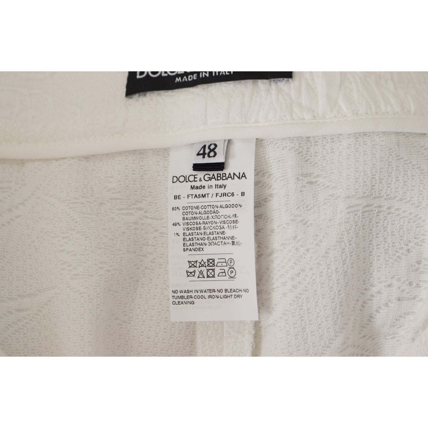 优雅高腰白色裤裙短裤