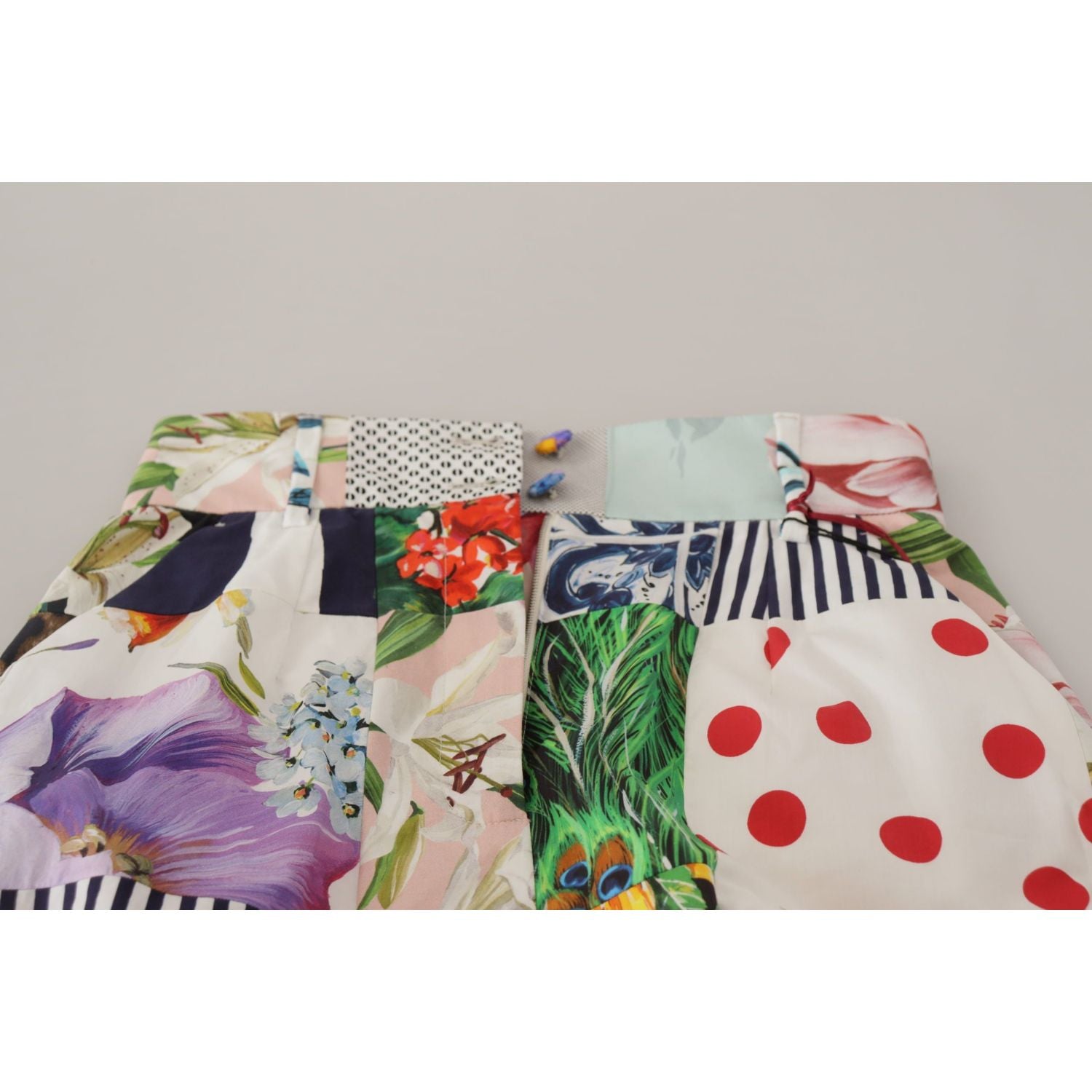 شورت مصمم بخصر مرتفع من Dolce &amp; Gabbana Patchwork