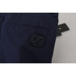 Dolce & Gabbana Blue Linen Cotton Slim Trousers Chinos Pants PAN73341- 52