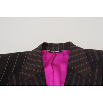 Dolce & Gabbana Multicolor Patchwork Stripes SICILIA Blazer