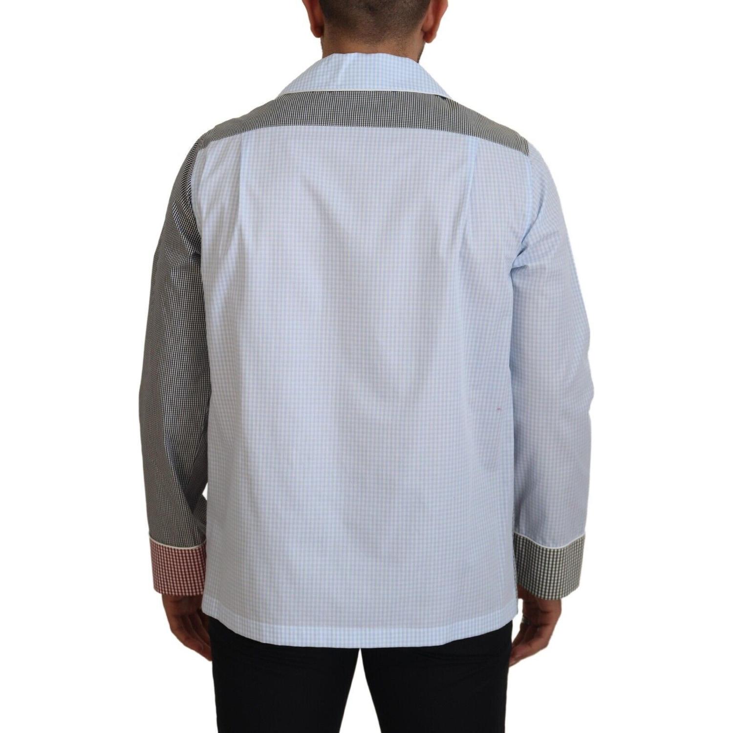 قميص نوم متعدد الألوان من القطن بأزرار من دولتشي آند غابانا