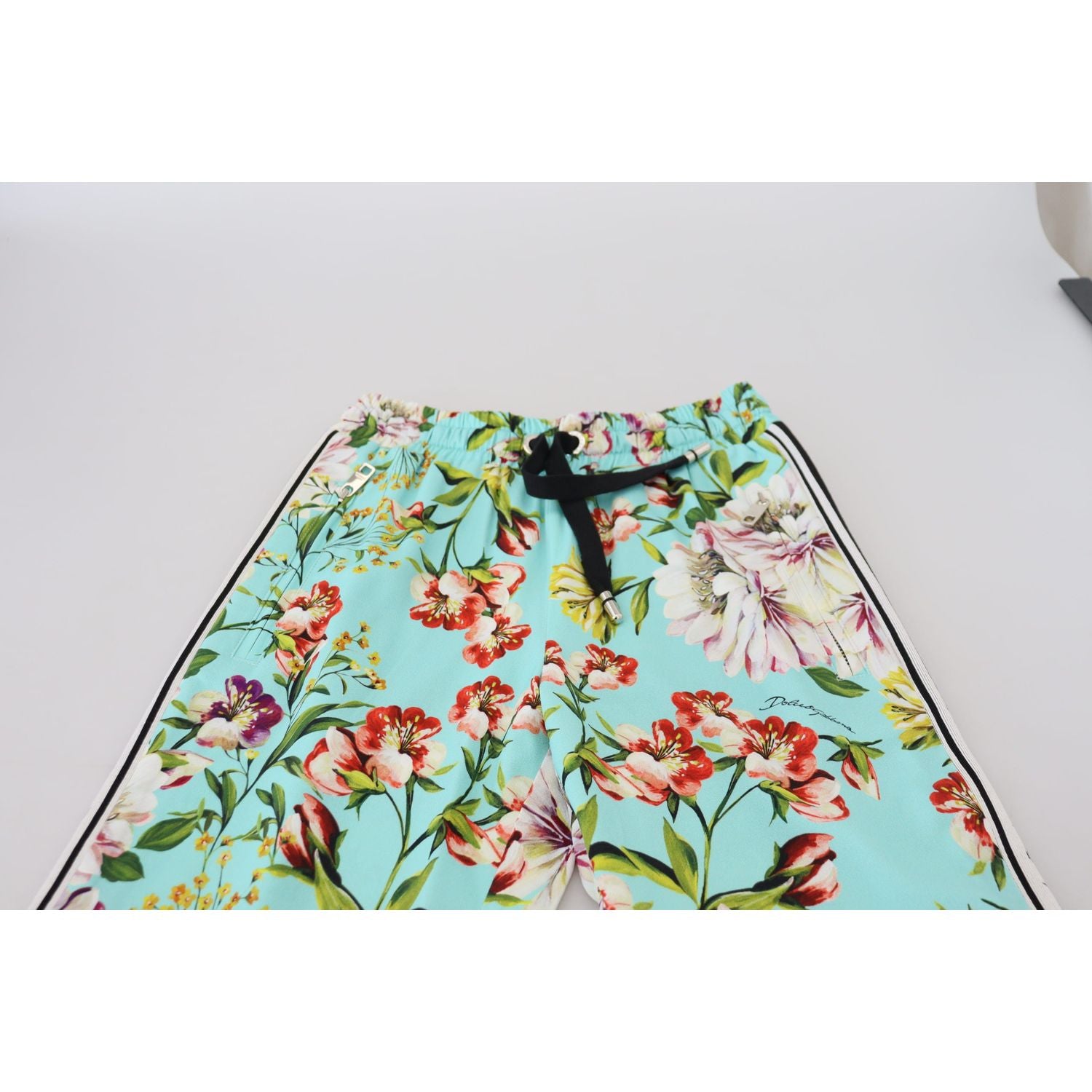 优雅多色粘胶长裤