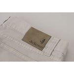 Jeckerson Gray Cotton Tapered Men Casual Pants PAN71768 - 36