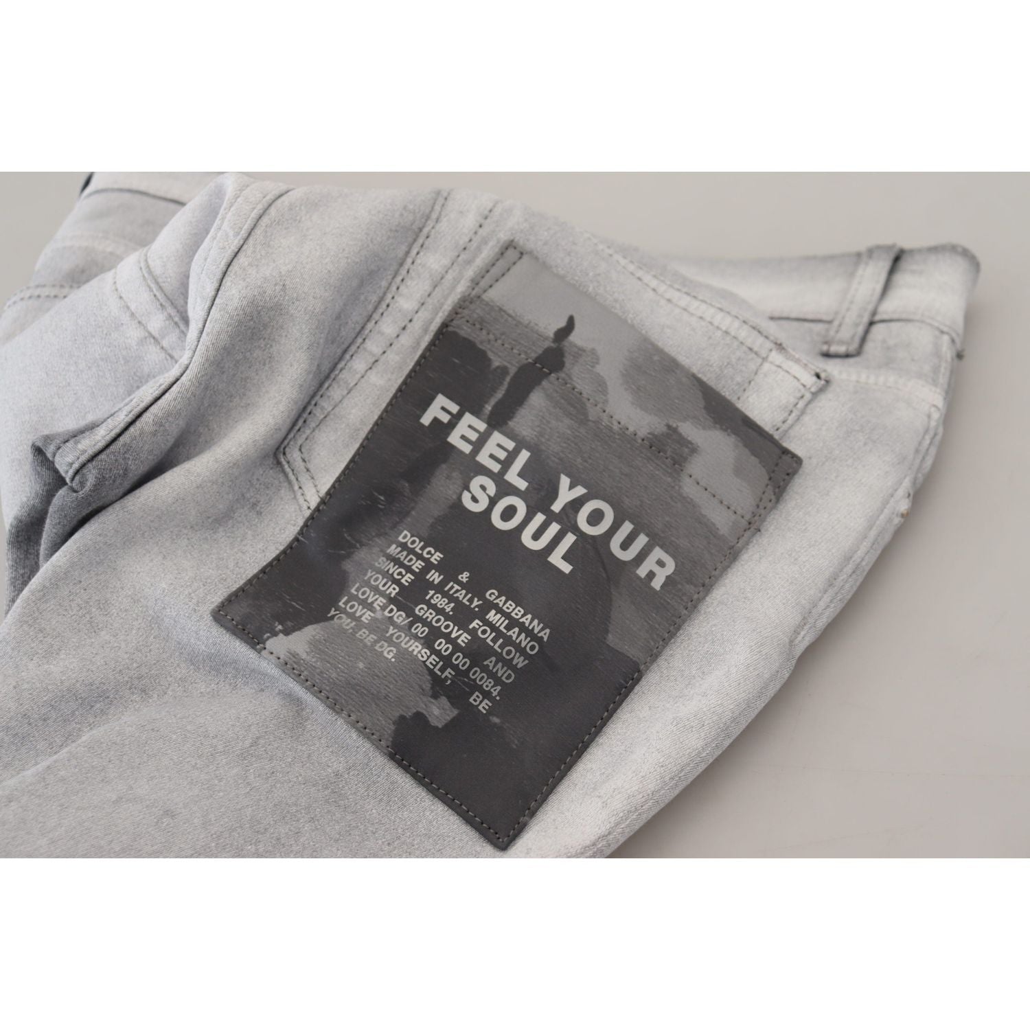 优雅灰色水洗棉混纺长裤