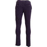 BENCIVENGA Elegant Purple Cotton Trousers BENCIVENGA Dark Slate Gray